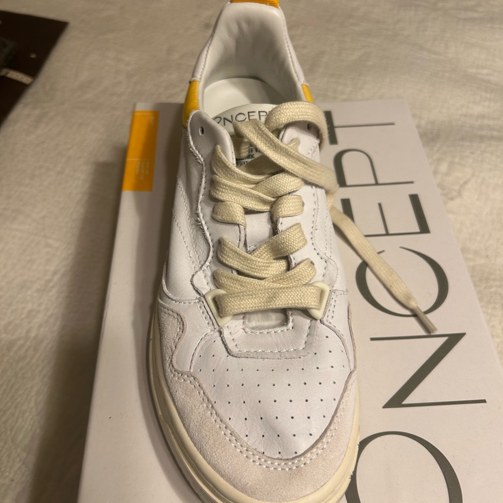 Concept White and Yellow Women's Sneakers